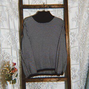 Karen Scott Women's Size XL Cotton Textured Knit Turtleneck Sweater
